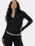 Fundango Flop Zip Up Top Női Hosszú ujjú póló 890-black