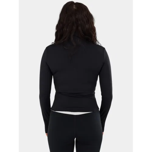 Fundango Flop Zip Up Top Női Hosszú ujjú póló 890-black