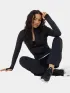 Fundango Flop Zip Up Top Női Hosszú ujjú póló 890-black
