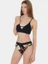 Fundango Sahara V-neck Cami Top Női Bikini 890-black