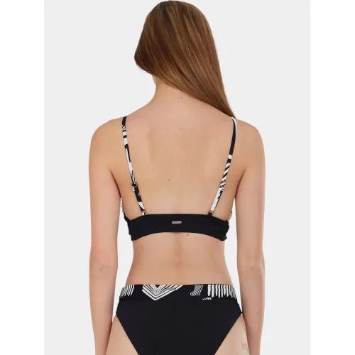 Fundango Sahara V-neck Cami Top Női Bikini 899-black pattern