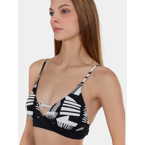 Fundango Sahara V-neck Cami Top Női Bikini 899-black pattern