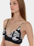 Fundango Sahara V-neck Cami Top Női Bikini 899-black pattern
