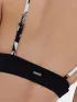 Fundango Sahara V-neck Cami Top Női Bikini 899-black pattern