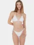 Fundango Innisfil Triangle Jacquard Top Női Bikini 100-white