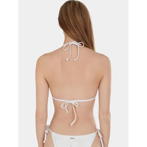 Fundango Innisfil Triangle Jacquard Top Női Bikini 100-white