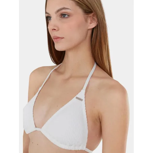 Fundango Innisfil Triangle Jacquard Top Női Bikini 100-white