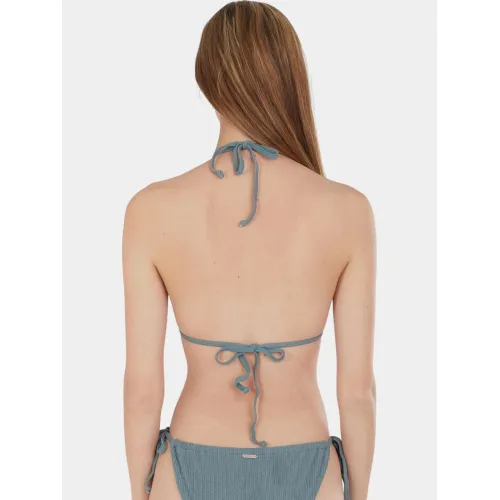Fundango Innisfil Triangle Jacquard Top Női Bikini 537-khaki