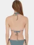 Fundango Innisfil Triangle Jacquard Top Női Bikini 537-khaki