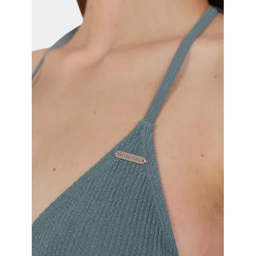 Fundango Innisfil Triangle Jacquard Top Női Bikini 537-khaki