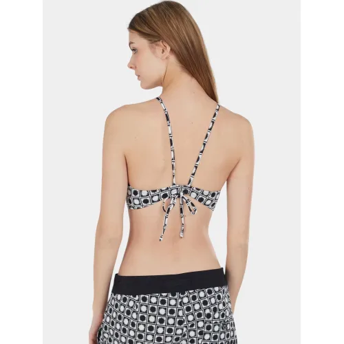 Fundango Hogg High Neck Top Női Bikini 894-jet black