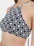 Fundango Hogg High Neck Top Női Bikini 894-jet black