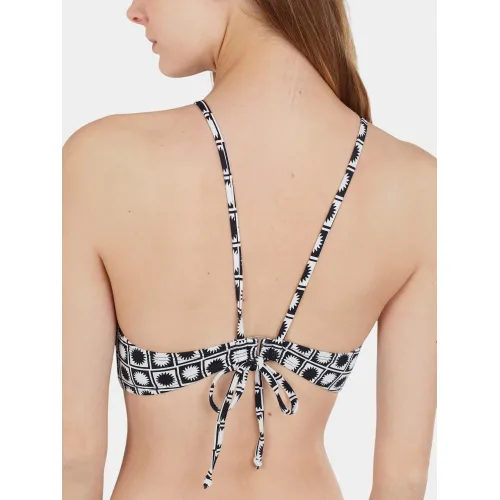 Fundango Hogg High Neck Top Női Bikini 894-jet black