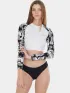 Fundango Amelia Surf Top Női Bikini 899-black pattern