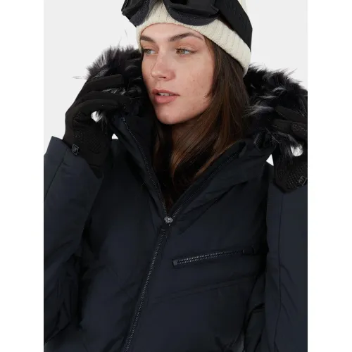 Fundango Elyra Fur Padded Jacket Fundango Elyra Fur Padded Jacket Női Síkabát, Snowboard Kabát 8900-black