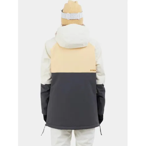 Fundango Birch ECO Logo Anorak Női Síkabát, Snowboard Kabát 208-vanilla