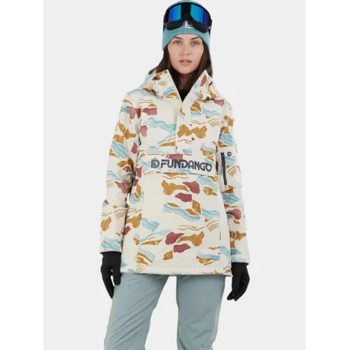 Fundango Birch ECO Logo Anorak Fundango Birch ECO Logo Anorak Női Síkabát, Snowboard Kabát 222-map