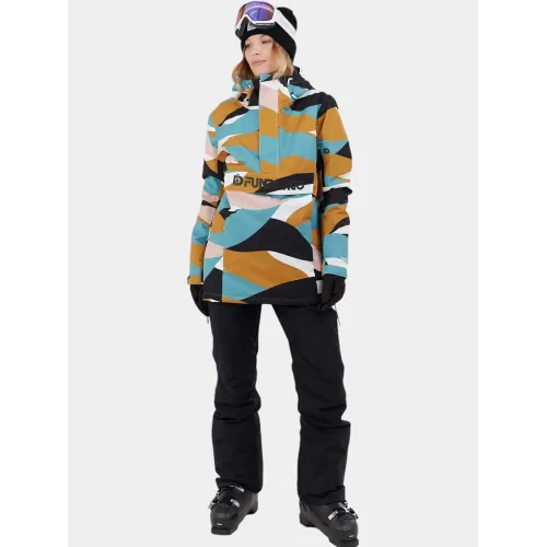 Fundango Birch ECO Logo Anorak Női Síkabát, Snowboard Kabát 245-okker