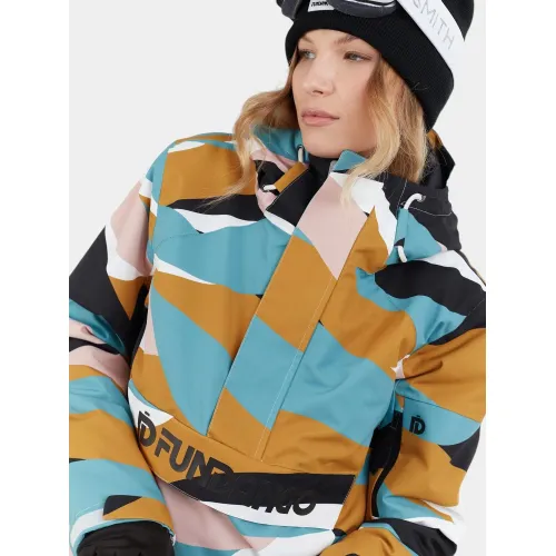 Fundango Birch ECO Logo Anorak Női Síkabát, Snowboard Kabát 245-okker