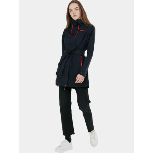 Fundango Regina II Waterproof Trench Jacket Női Utcai Kabát 480-navy