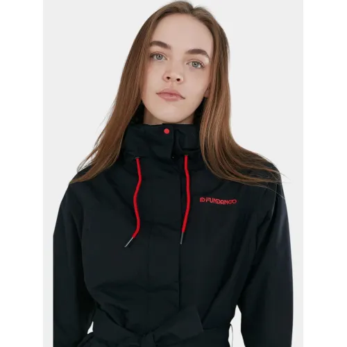 Fundango Regina II Waterproof Trench Jacket Női Utcai Kabát 480-navy