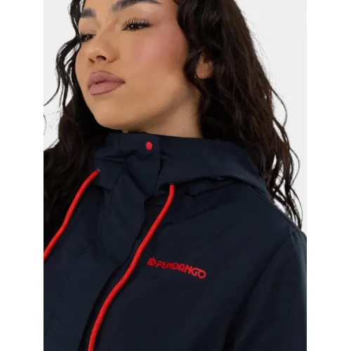 Fundango Regina III Waterproof Trench Jacket Női Utcai Kabát 480-navy