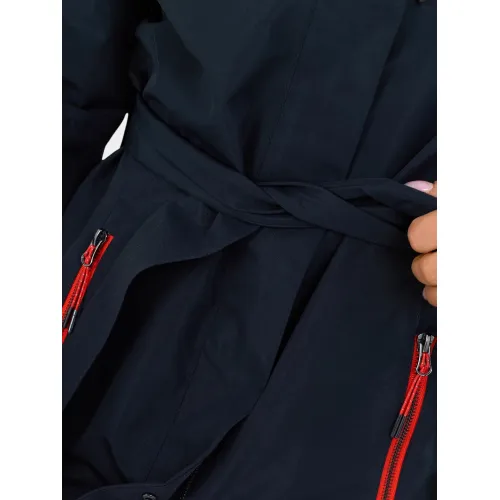 Fundango Regina III Waterproof Trench Jacket Női Utcai Kabát 480-navy