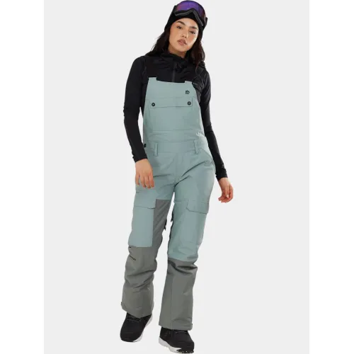 Fundango Sakura ECO Bib Pants Női Sínadrág, Snowboard Nadrág 537-khaki