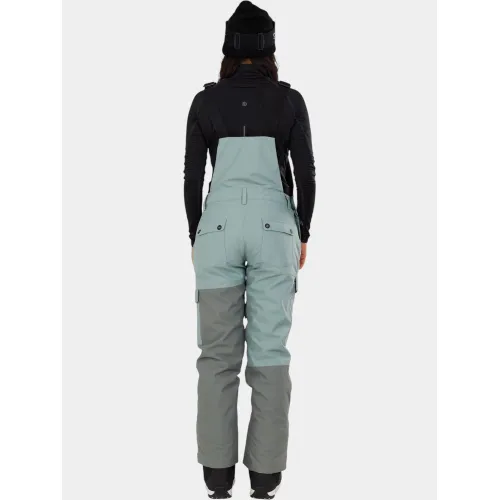 Fundango Sakura ECO Bib Pants Női Sínadrág, Snowboard Nadrág 537-khaki