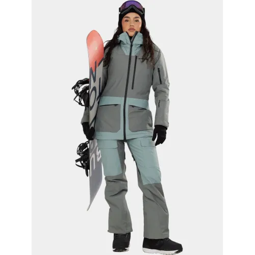 Fundango Sakura ECO Bib Pants Női Sínadrág, Snowboard Nadrág 537-khaki