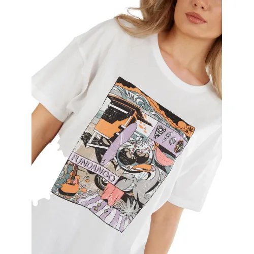 Fundango Nissa T-shirt Fundango Nissa T-shirt Női Póló 100-white