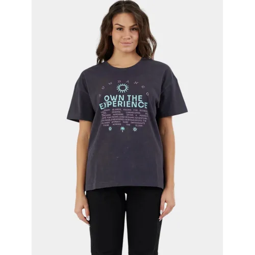 Fundango Sunshine Surf-T Női Póló 892-washed black