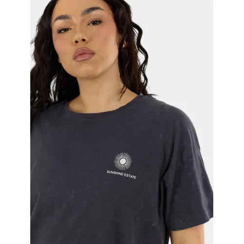 Fundango Sunshine II Surf-T Női Póló 892-washed black