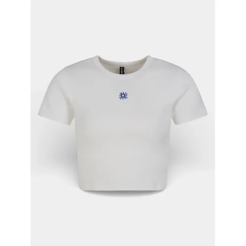 Fundango Sora Cropped T-shirt Női Póló 100-white