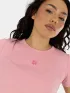 Fundango Sora Cropped T-shirt Női Póló 328-misty rose