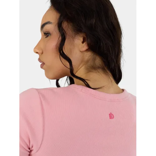 Fundango Sora Cropped T-shirt Női Póló 328-misty rose