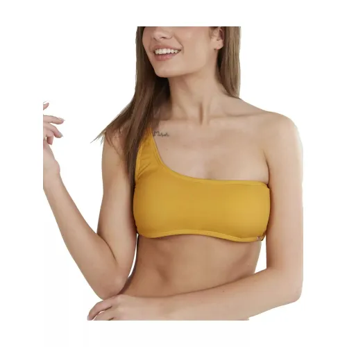 Fundango Madison One Shoulder Top Női Bikini 235-dirt yellow