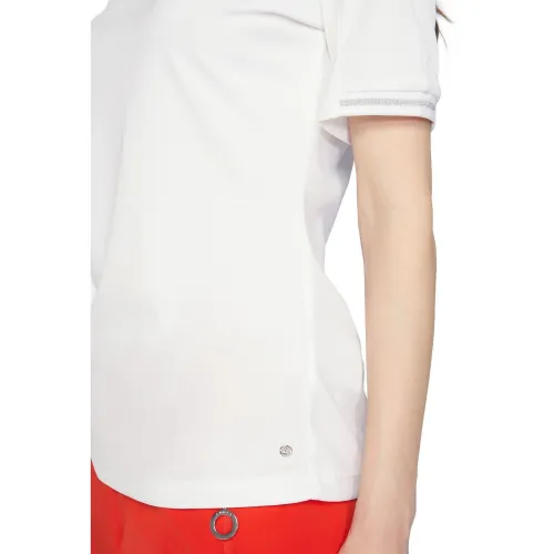 Luhta LUHTA AEROLA Női Galléros Póló 980-Optic White