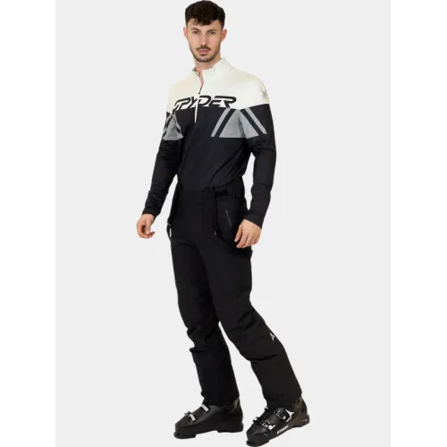 Spyder Podium 1/2 Zip Férfi Aláöltözet BLK-Black