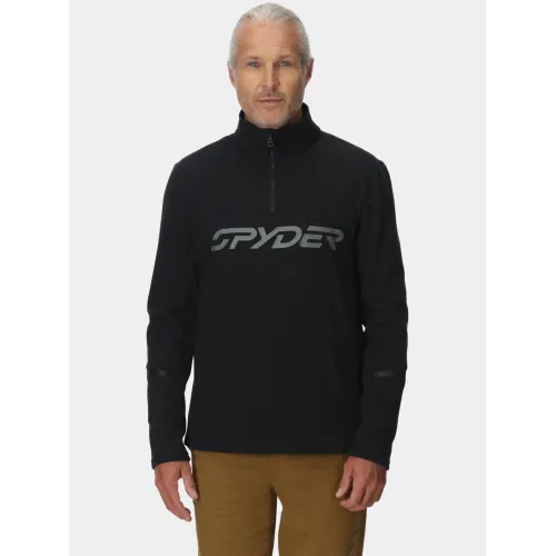 Spyder Speed Fleece 1/2 Zip Férfi Polár, Softshell, Középréteg BLK1-Black-Escape