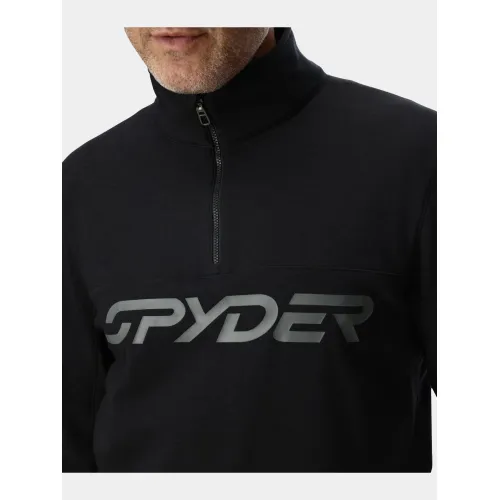 Spyder Speed Fleece 1/2 Zip Férfi Polár, Softshell, Középréteg BLK1-Black-Escape