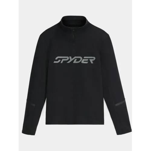 Spyder Speed Fleece 1/2 Zip Férfi Polár, Softshell, Középréteg BLK1-Black-Escape