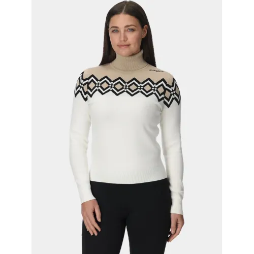 Spyder Stellar Ski Sweater Női Pulóver WHT-White