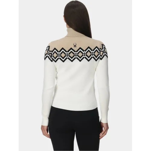 Spyder Stellar Ski Sweater Női Pulóver WHT-White