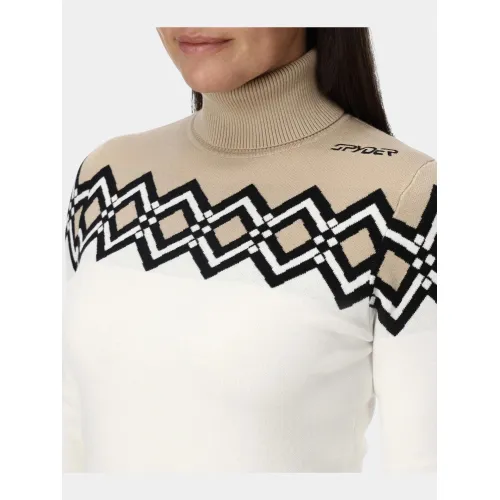 Spyder Stellar Ski Sweater Női Pulóver WHT-White