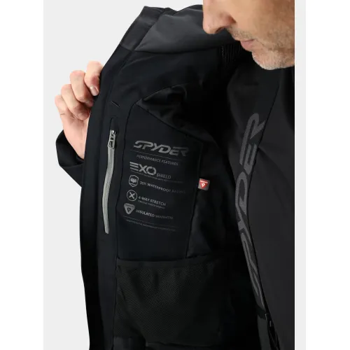 Spyder Leader Jacket Férfi Síkabát, Snowboard kabát BLK-Black