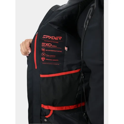 Spyder Leader Jacket Férfi Síkabát BLK2-Black