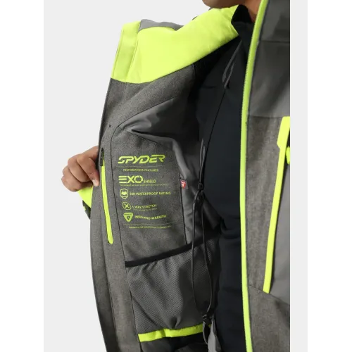 Spyder Leader Jacket Férfi Síkabát, Snowboard kabát SMM-Storm Melange