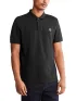 Timberland Pique Short Sleeve Polo Férfi Galléros póló 001-Blk