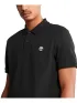 Timberland Pique Short Sleeve Polo Férfi Galléros póló 001-Blk